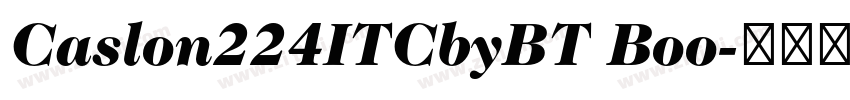 Caslon224ITCbyBT Boo字体转换